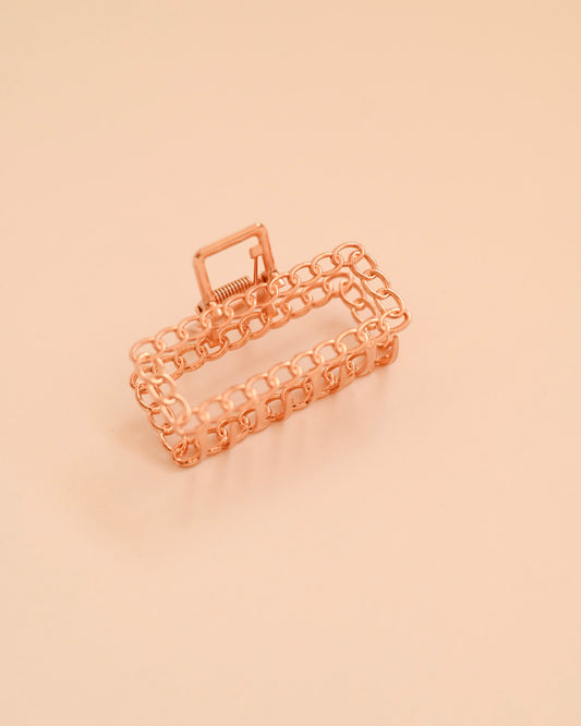 Golden Chain Link Claw Clip