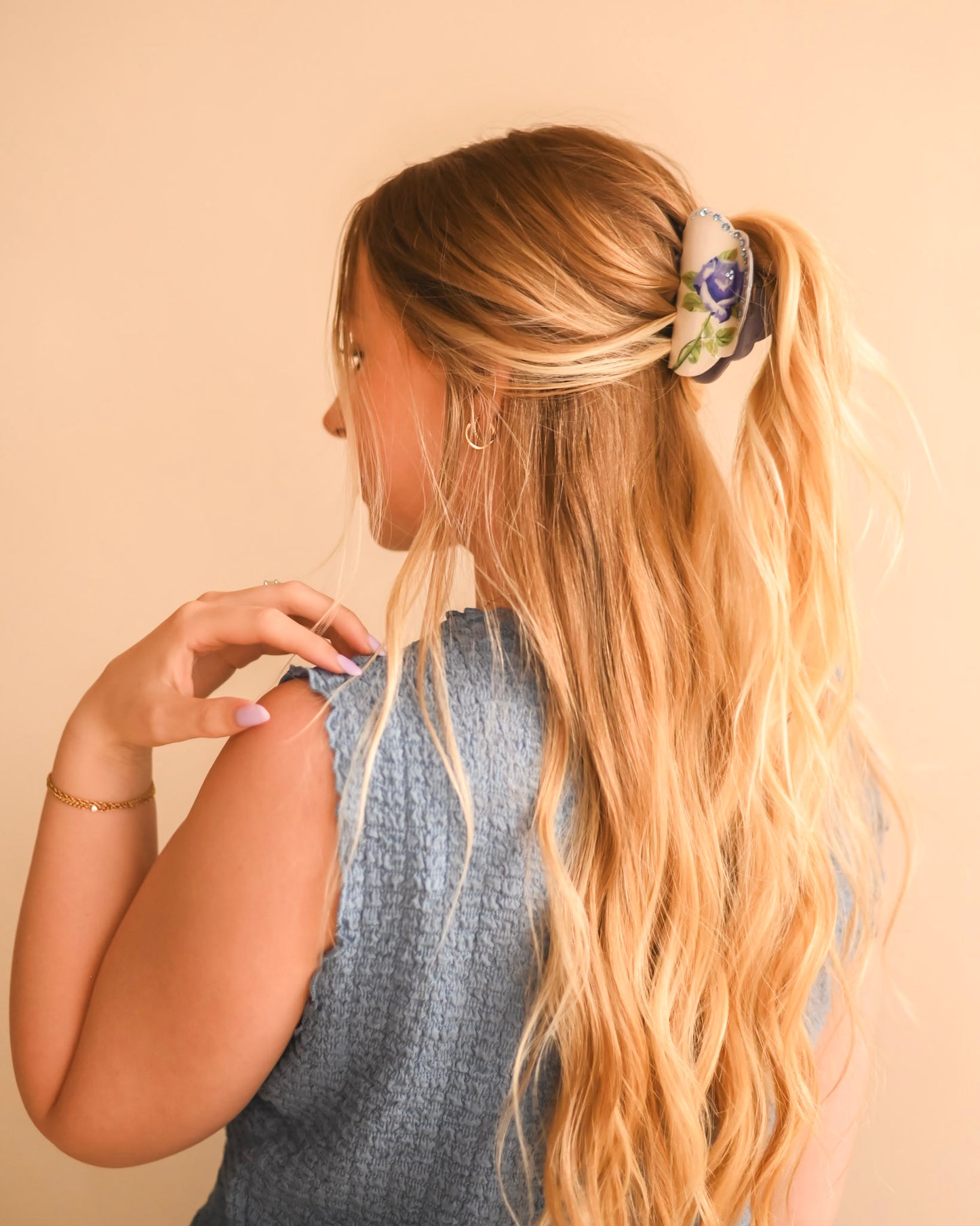 Royal Rose Claw Clip