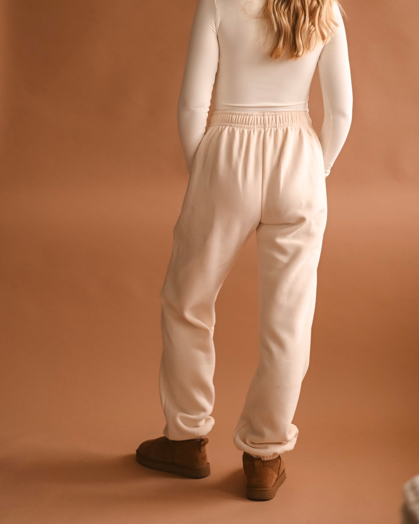 Cream Ultra Cozy Fleece // Sweatpants