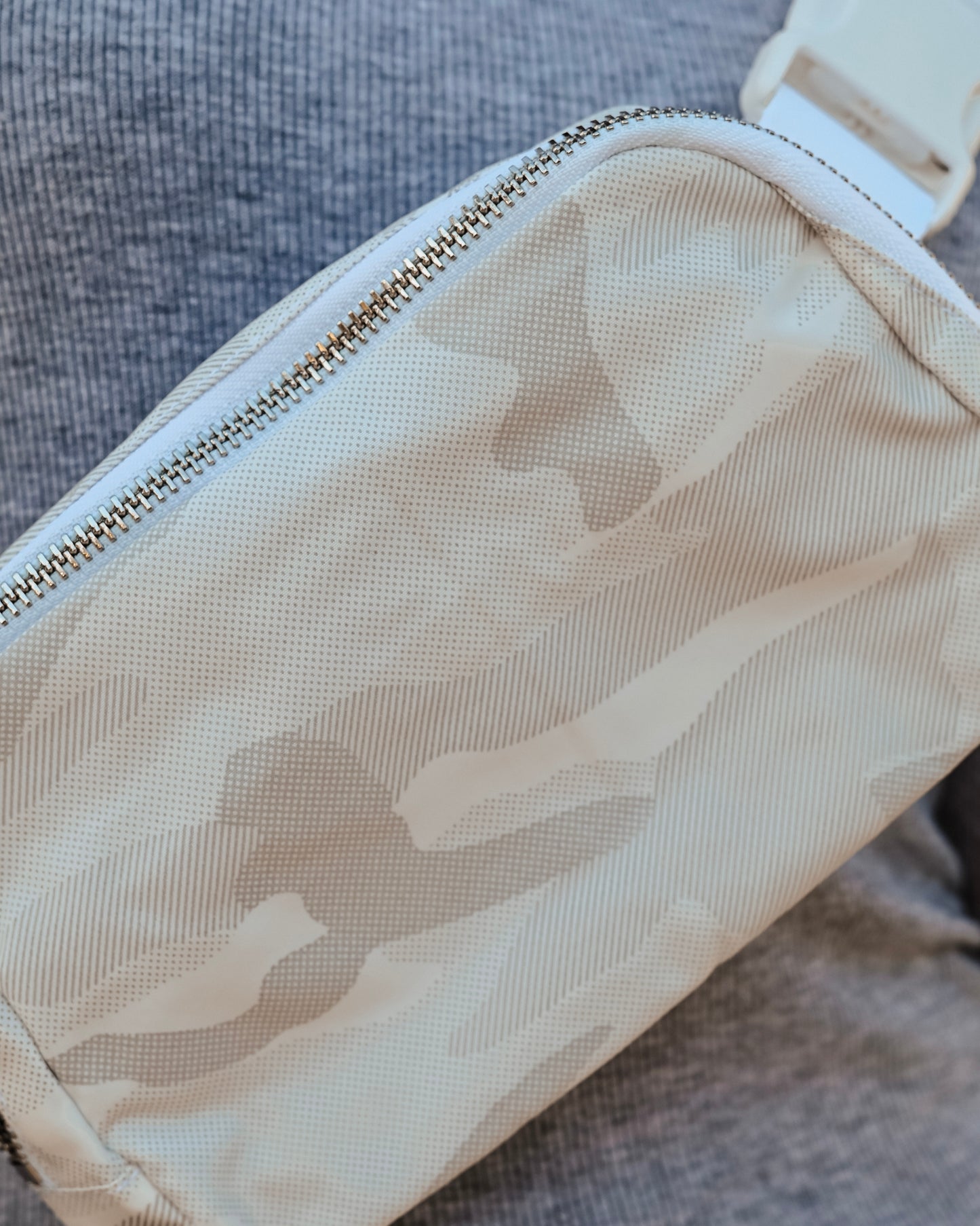 White Camouflage Belt Bag