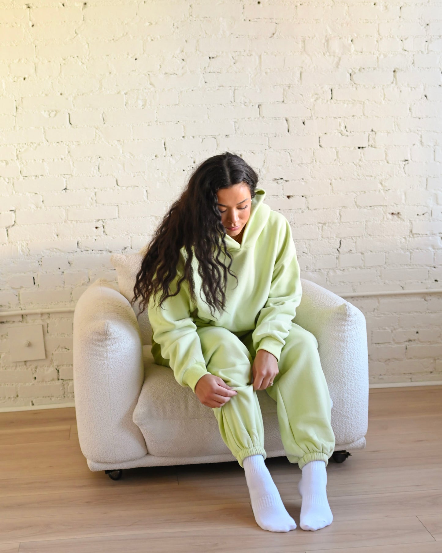 Key Lime Green Ultra Cozy Fleece // Sweatpants