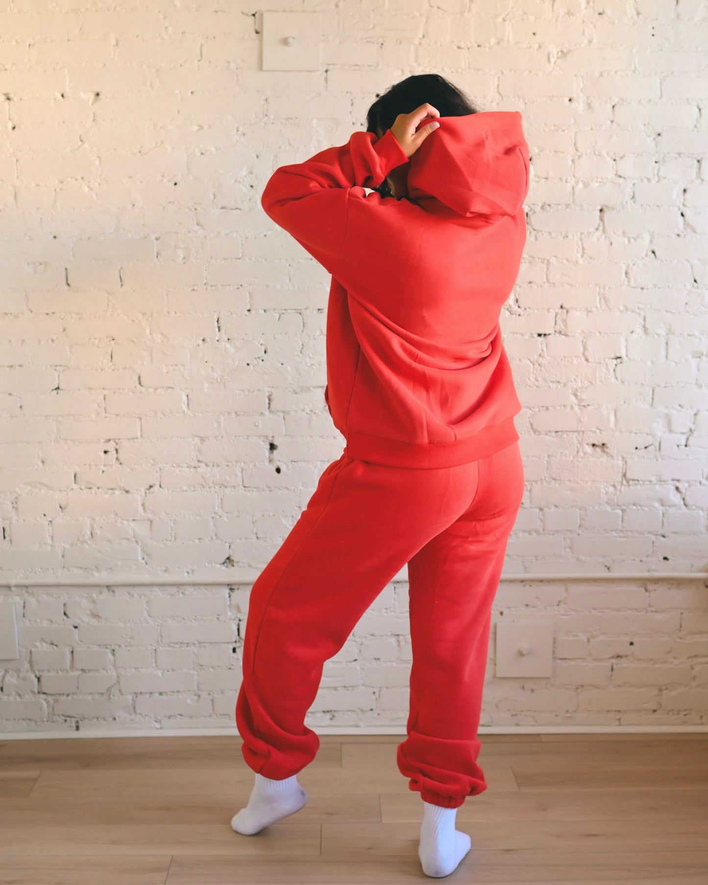 Heat Wave Orange Ultra Cozy Fleece // Sweatpants