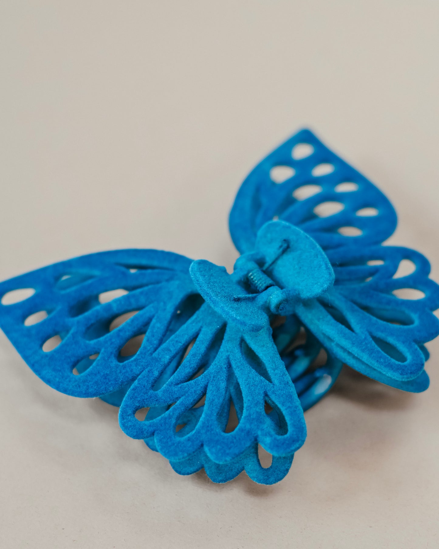 Velvet Jumbo Butterfly Hair Clip