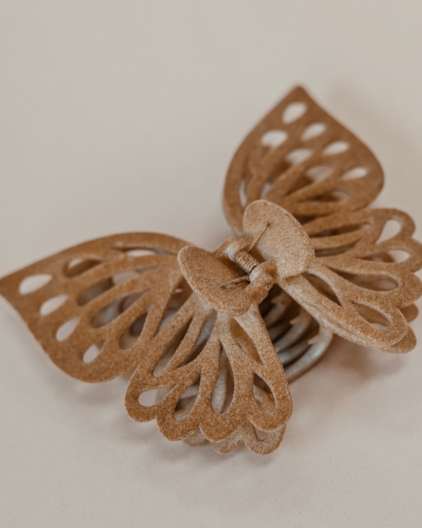 Velvet Jumbo Butterfly Hair Clip