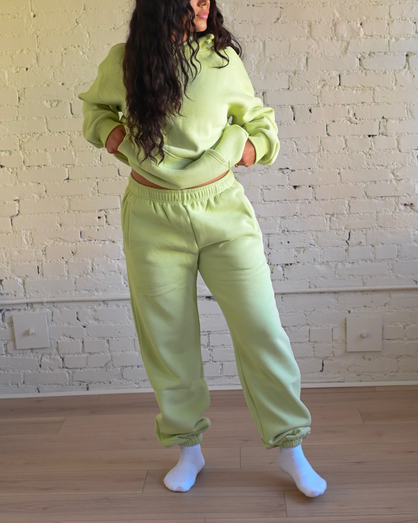 Key Lime Green Ultra Cozy Fleece // Sweatpants