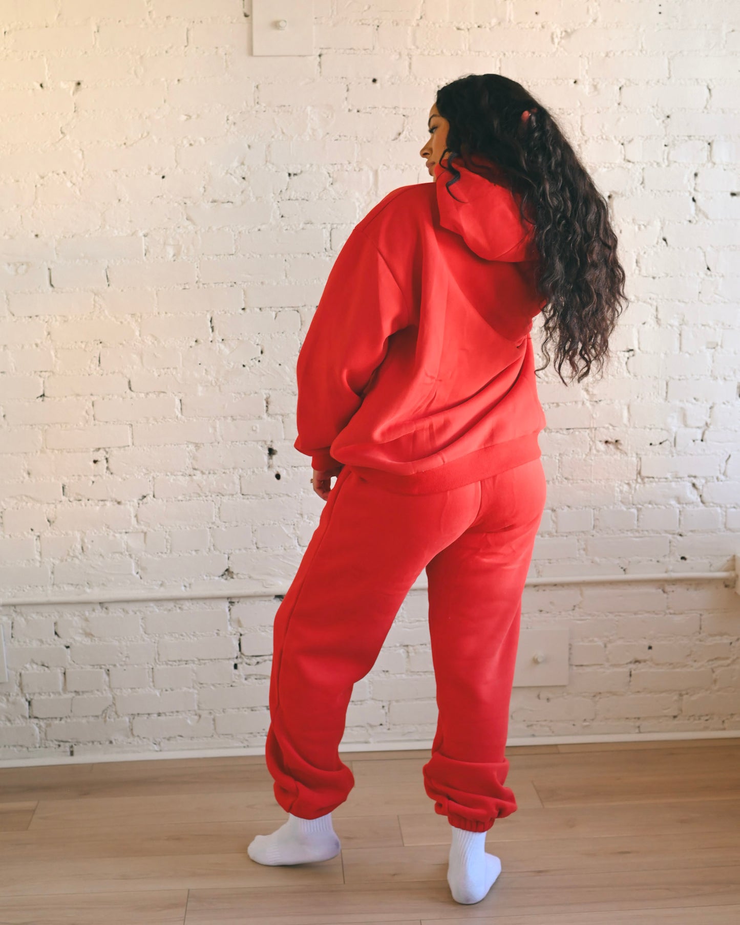 Heat Wave Orange Ultra Cozy Fleece // Sweatpants