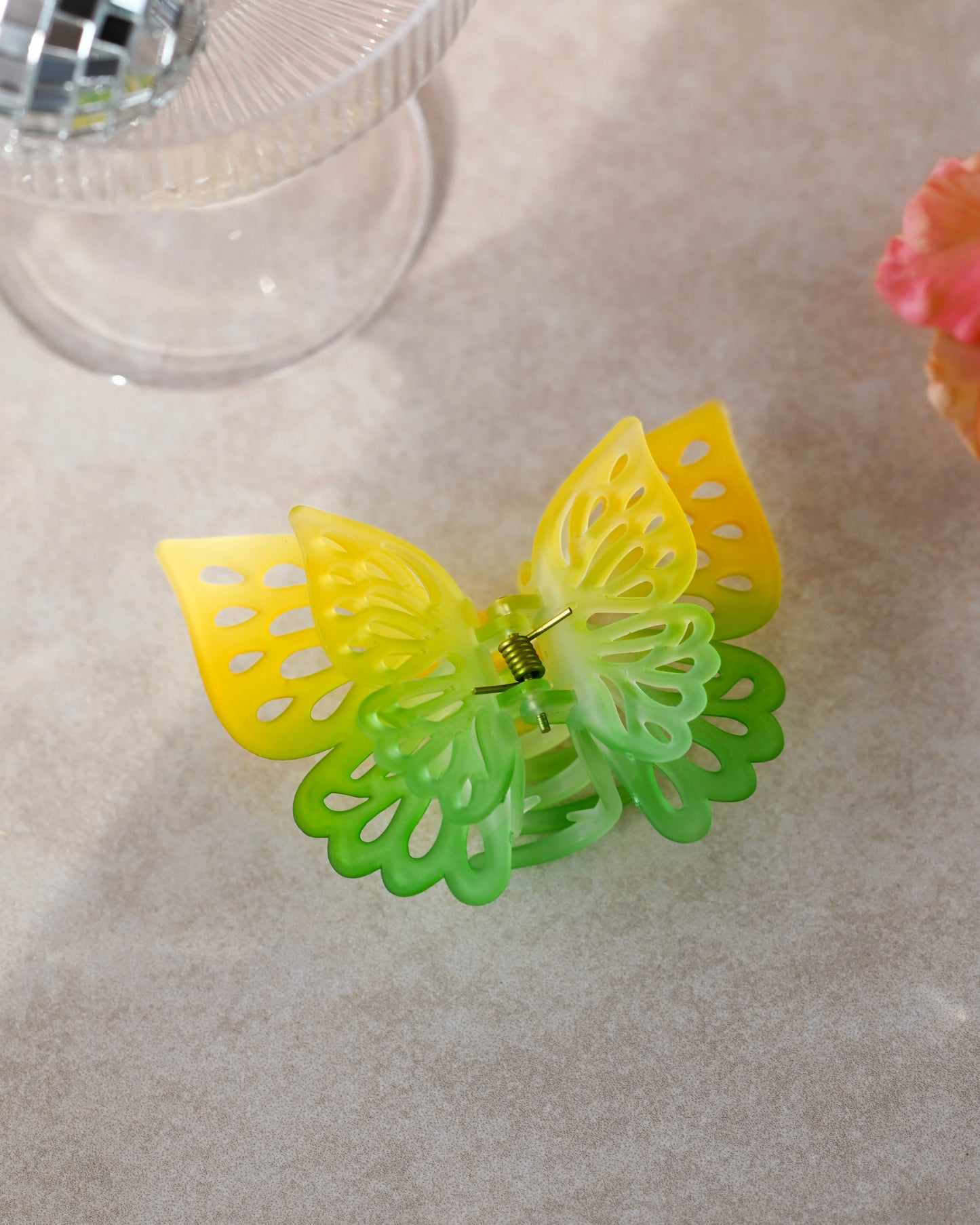 Double Flutter Butterfly Claw Clips
