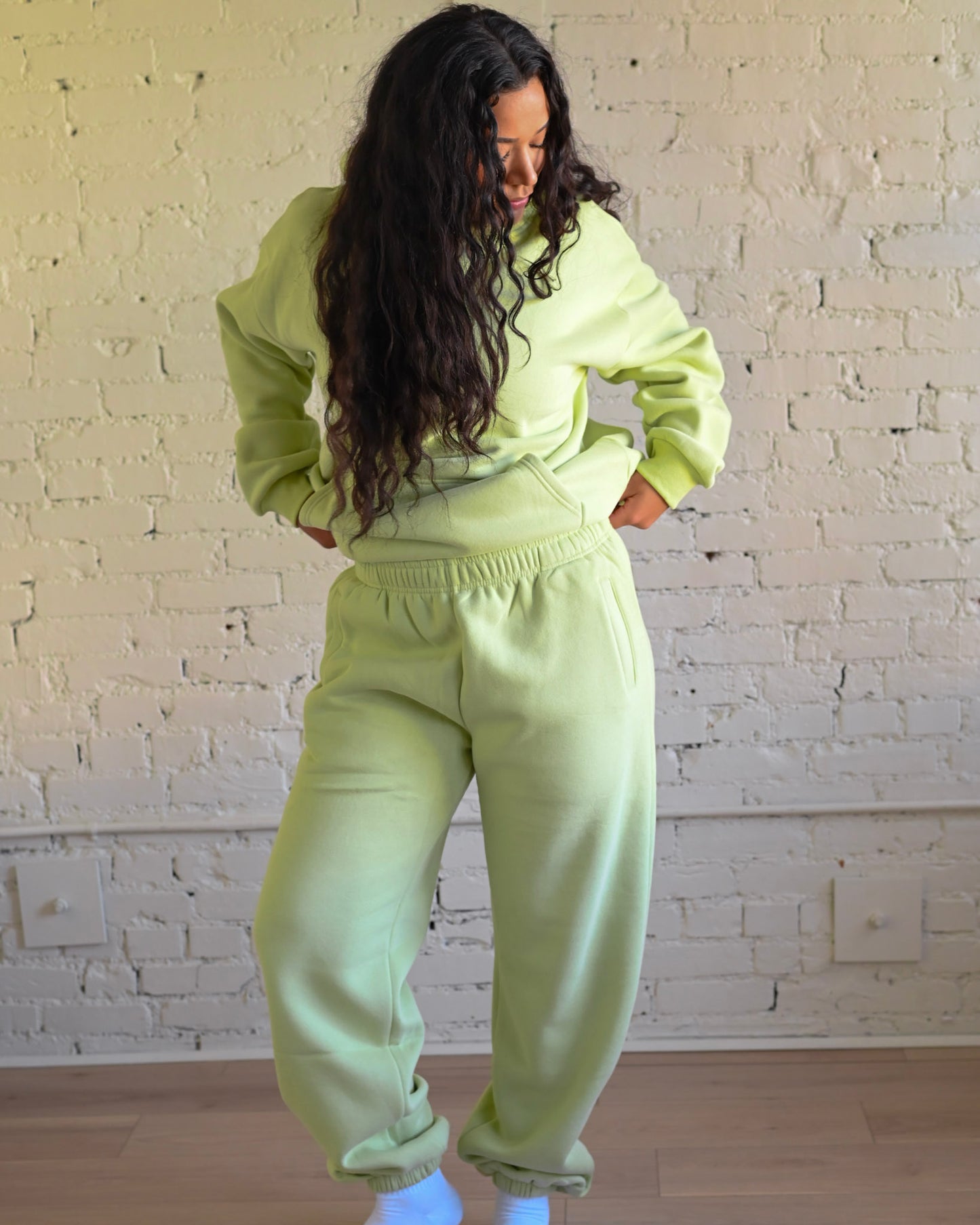 Key Lime Green Ultra Cozy Fleece // Sweatpants