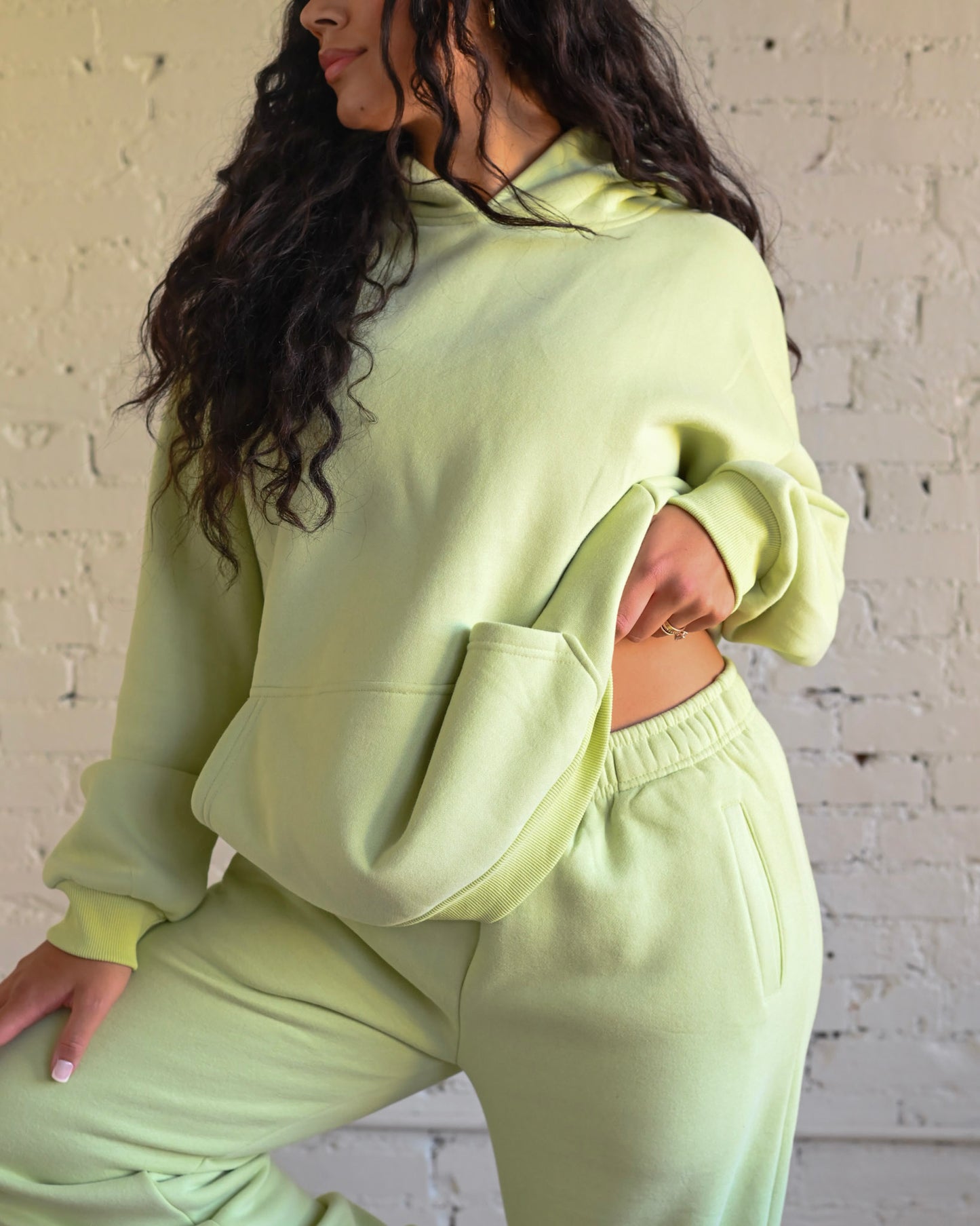 Key Lime Green Ultra Cozy Fleece // Sweatpants