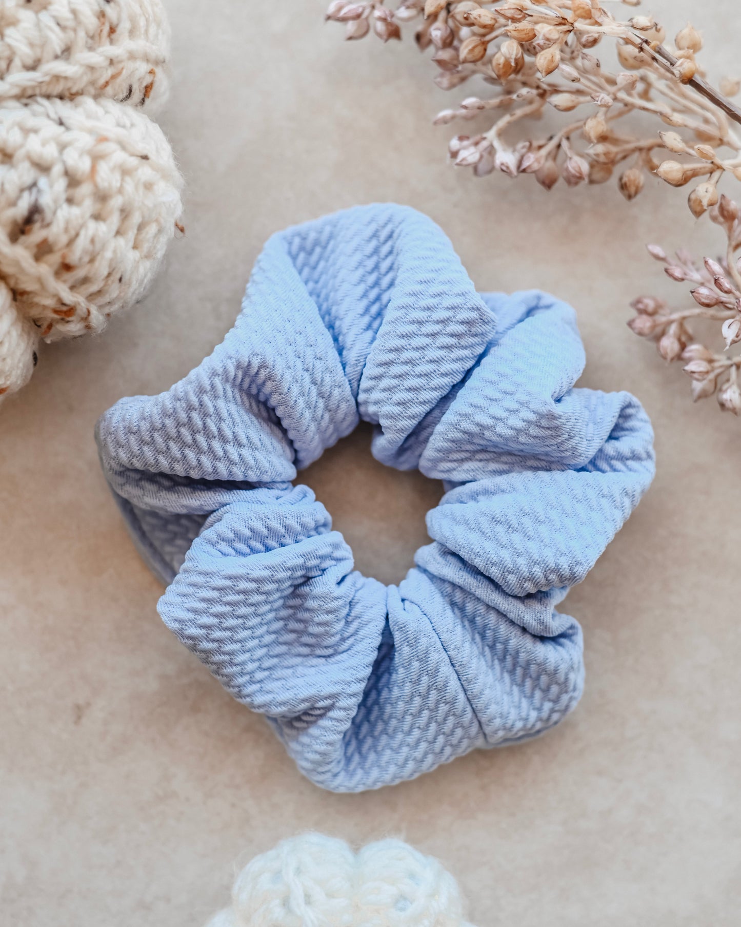 Evergreen Elegance Scrunchie Trio Set