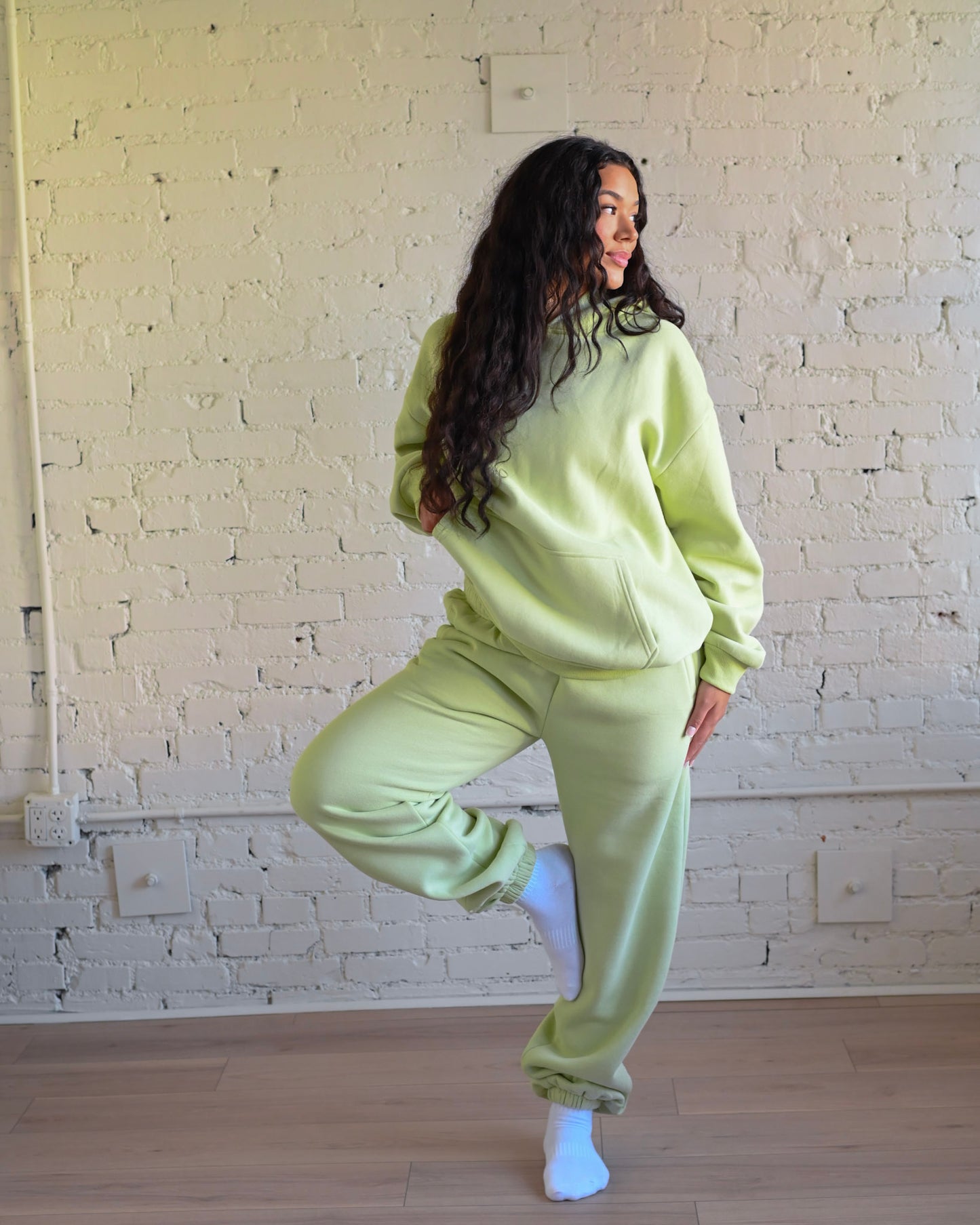 Key Lime Green Ultra Cozy Fleece // Sweatpants