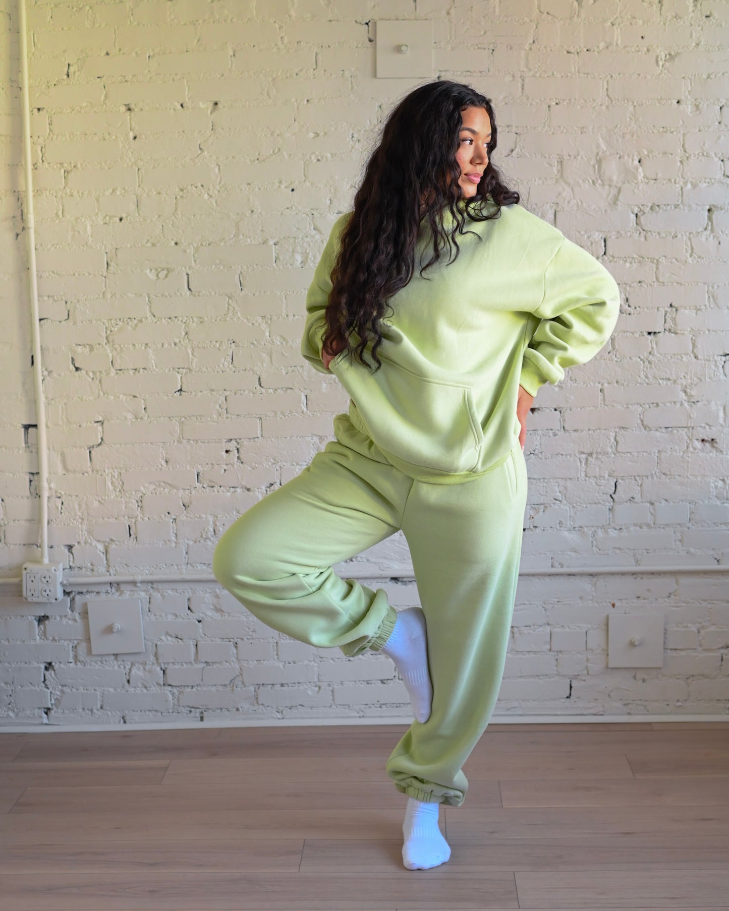 Key Lime Green Ultra Cozy Fleece // Sweatpants