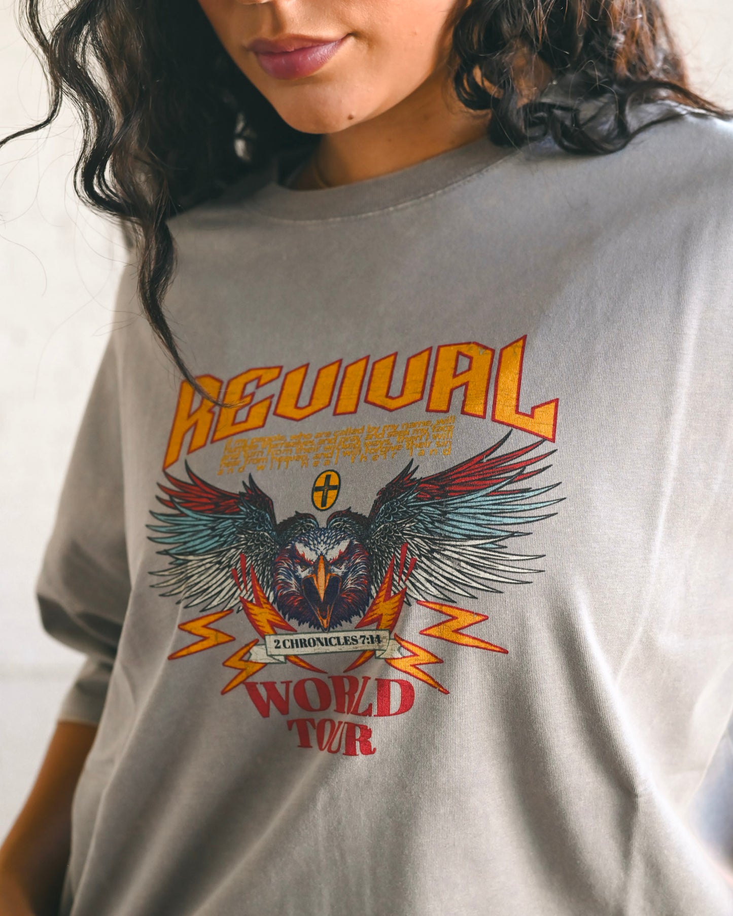 Vintage Gray "Revival" Oversized Tee // SHARE STUDIO BRAND