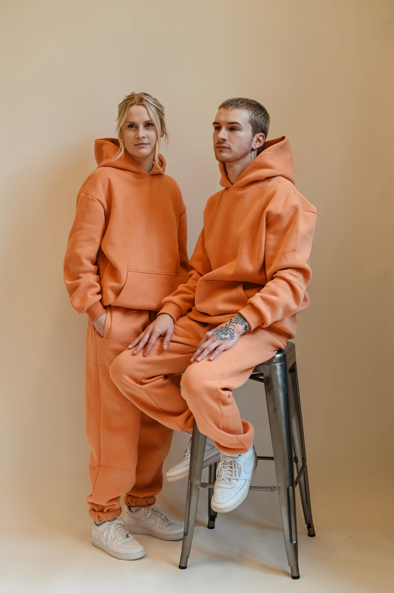 Papaya Orange ultra cozy fleece // hoodie