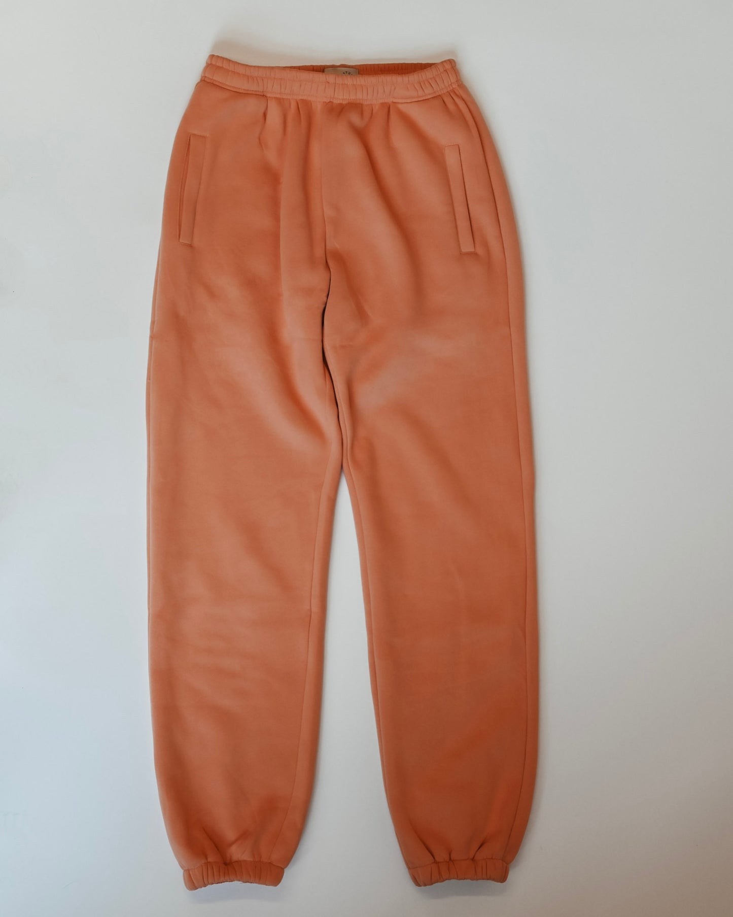 Papaya Orange ultra cozy fleece // sweatpants