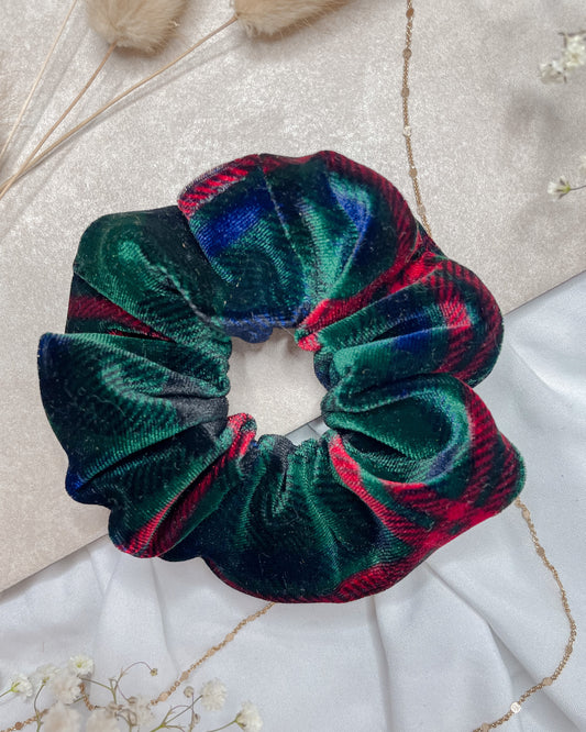 Plaid Velvet Scrunchie