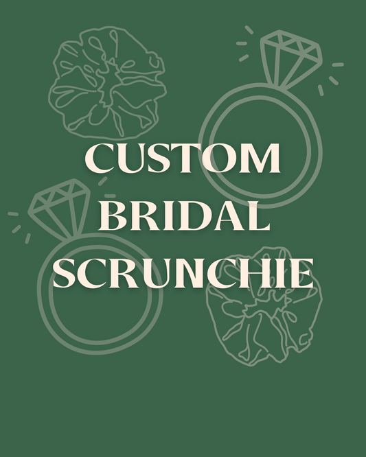 Custom Bridal Scrunchie