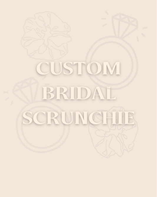 Custom Bridal Scrunchies